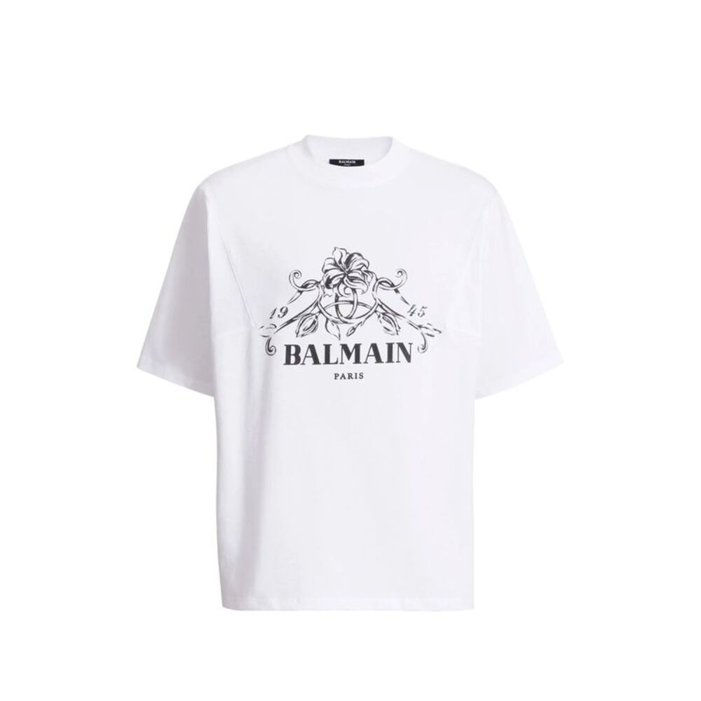 Balmain White T-Shirts & Vests - T-Shirts Men